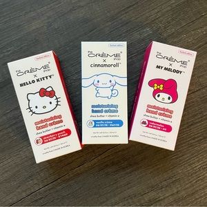 SOLD‼️🩷THE CRÈME SHOP X HELLO KITTY X CINNAMOROLL X MY MELODY HAND CREAM BUNDLE
